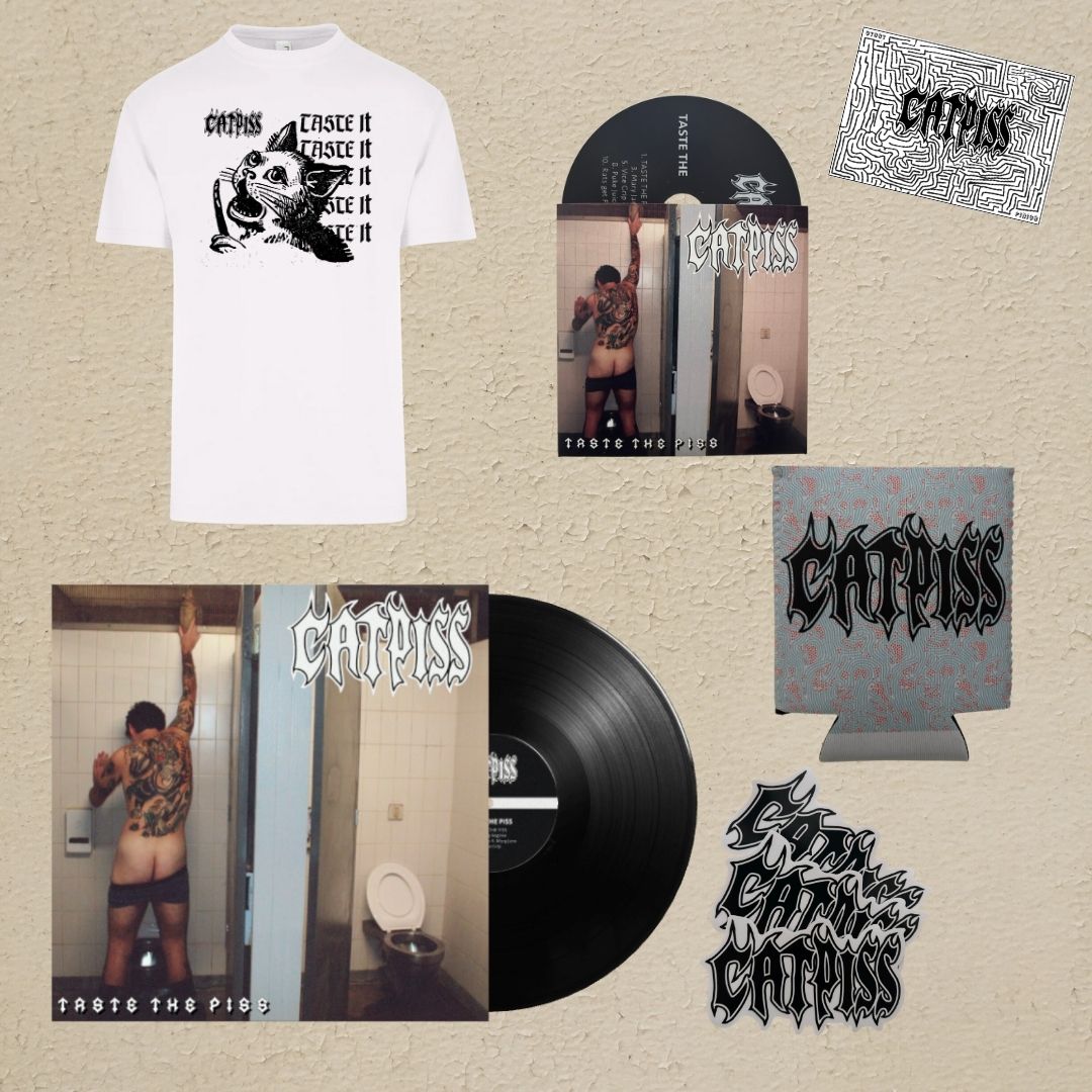 CATPISS - TASTE THE PISS ULTIMATE BUNDLE (with 'TASTE IT cat' T-shirt) **PRE-ORDER**