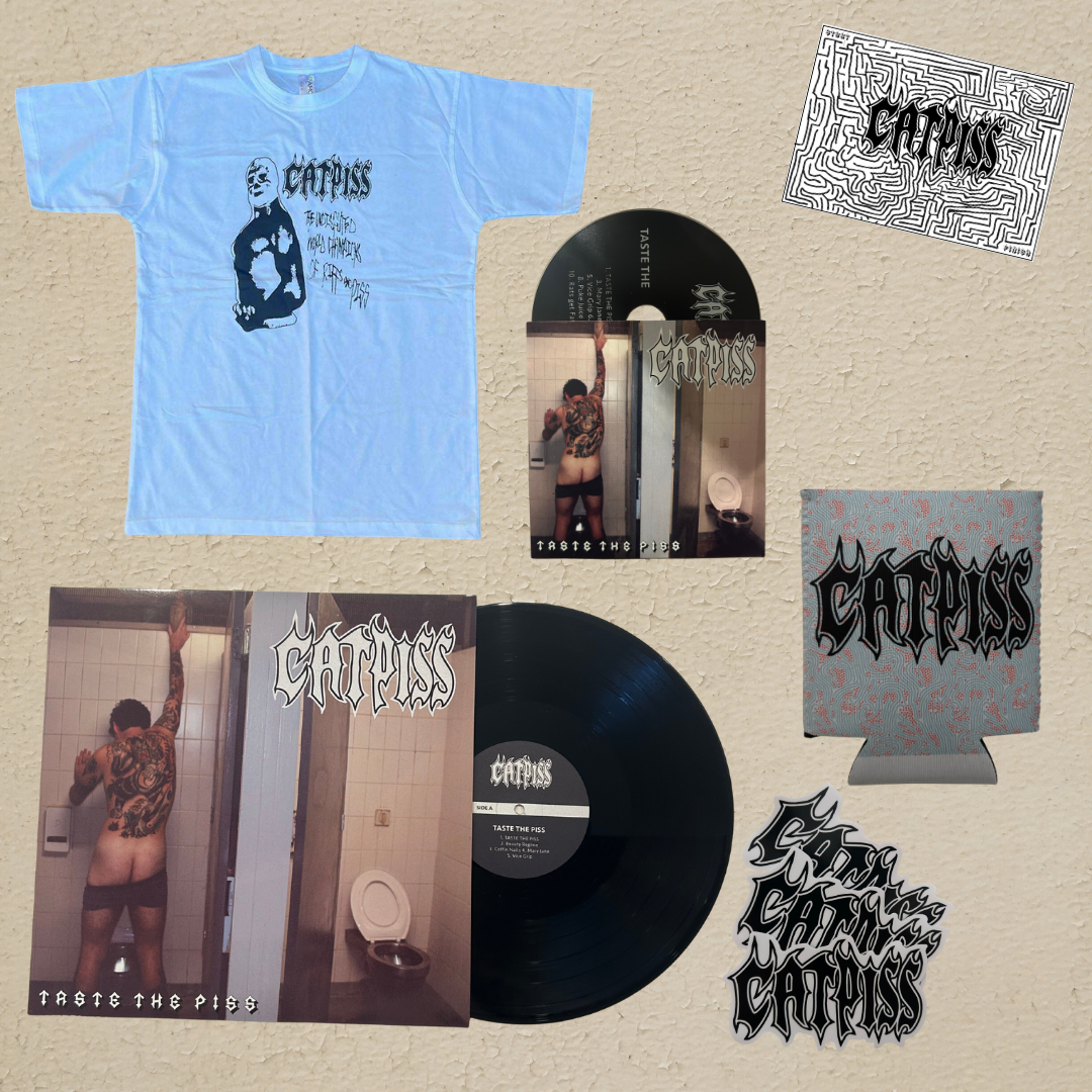 CATPISS - TASTE THE PISS ULTIMATE BUNDLE (with 'RIFFS and PISS' T-shirt)